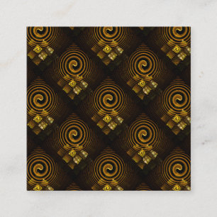 Cartão De Informações Padrão de Arte Abstrata Boho Elegante Moderno Dour