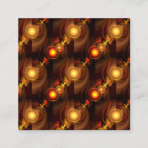 Cartão De Informações Padrão de Arte Abstrata Boho Elegante Moderno Dour