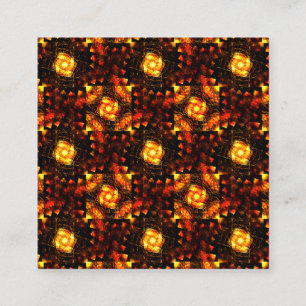 Cartão De Informações Padrão de Arte Abstrata Boho Moderno Elegante Dour