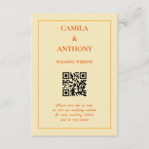 Cartão De Informações Padrão de Flor Laranja do Meio século de Imagem Re