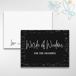 Cartão De Informações Palavras de Assessoria em Matemática da Sabedoria