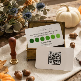 Cartão De Informações Paleta de Código de Vestimenta para Casamento de O