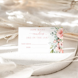 Cartão De Informações Palha-pincel-rosa-pincel de quantos canais