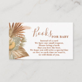 Cartão De Informações Pampas Grass Books para Bebê