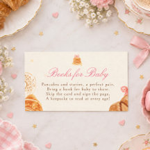 Panquecas de Brunch de Bebê Laço Rosa Livros Para