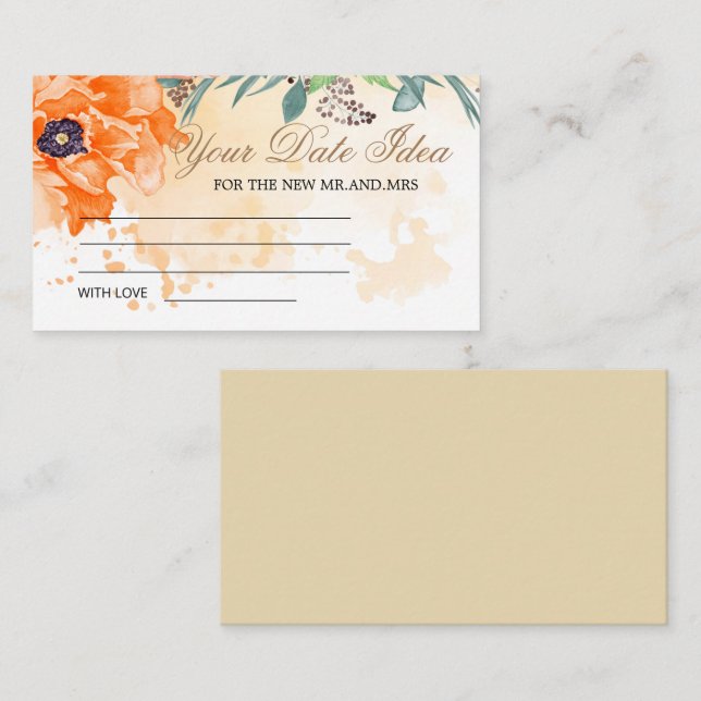 Cartão De Informações Papagaios Ideias noturnas. Data jar Gabinete (Frente/Verso)