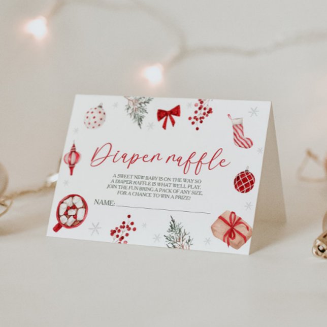Cartão De Informações Papais noeis Fralda Raffle (Criador carregado)