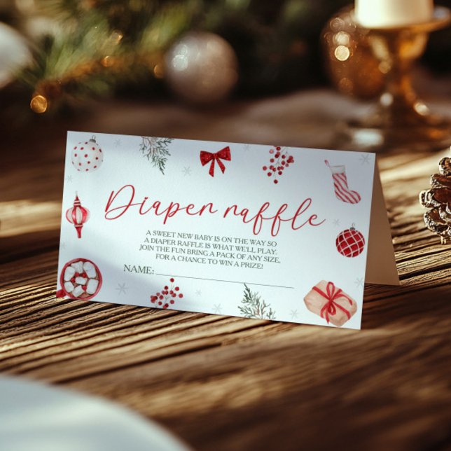 Cartão De Informações Papais noeis Fralda Raffle (Criador carregado)