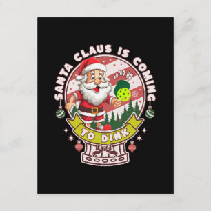 Cartão De Informações Papais noeis Pickleball Natal, Papais noeis Engraç