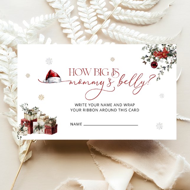 Cartão De Informações Papais noeis Quão Grande É A Mamãe (Criador carregado)