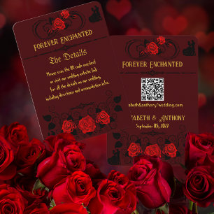 Cartão De Informações Para sempre encantado