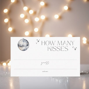Cartão De Informações Partido de Disco Retroativo Quantos Beijos