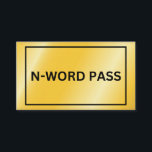 Cartão De Informações Pass N-Word<br><div class="desc">Pass N-Word</div>