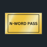 Cartão De Informações Pass N-Word<br><div class="desc">Pass N-Word</div>