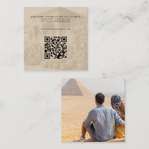 Cartão De Informações Passaporte QR do Egito