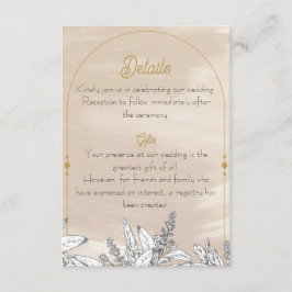 Cartão De Informações Pastel Pink Wedding Enclosure Card