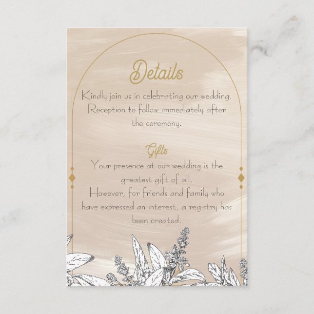 Cartão De Informações Pastel Pink Wedding Enclosure Card (Frente)