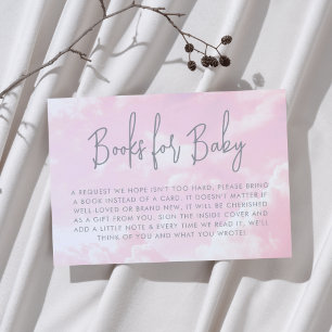 Cartão De Informações Pedaço de Chás de fraldas para Garotas do Céu para