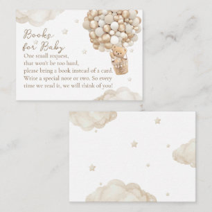 Cartão De Informações Pedido de Livro Chá de fraldas Neutro do Sexo do U