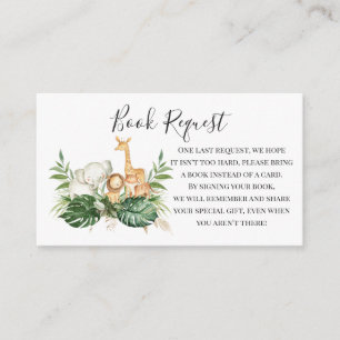 Cartão De Informações Pedido De Livro De Animais De Cultivo E Safari