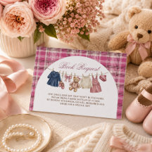 Pedido de Livro de Chá de Bebê com Roupas Cor-de-R