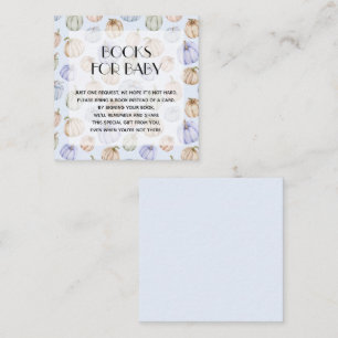 Cartão De Informações Pedido de Livro de Chás de Bebê Menino com Abóbora