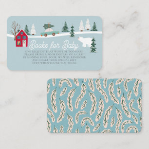 Cartão De Informações Pedido de Livro de Chás de fraldas de Holiday Town