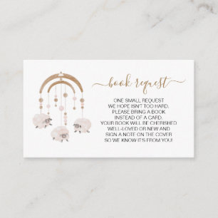 Cartão De Informações Pedido de Livro de Enfermeiro Beige Boho Neutro po
