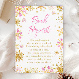 Cartão De Informações Pedido de Livro de inverno para flocos de neve ros