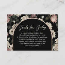 Pedido de Livro para Chá de Bebê com Estampa Flora