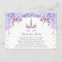 Pedido de livro para chá de bebê de menina com uni