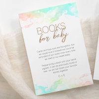 Pedido de Livro para Chá de Bebê de Nuvens Arco-ír