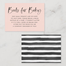 Pedido de Livro para Chá de Bebê Modern Blush