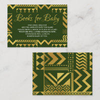 Pedido de Livro para Chá de Bebê Tribal Africano