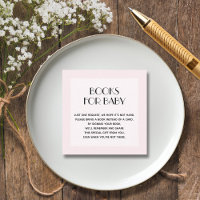 Pedido de Livro para Chás de Bebê de Menina Rosa C