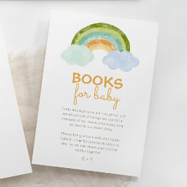 Cartão De Informações Pedido de Livro para Chuvinha de Bebê com Dinossau