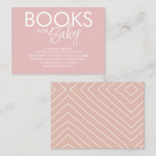 Cartão De Informações Pedido de Livro Rosa Boho e Blush