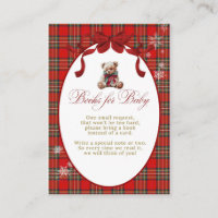 Pedido de Livros de Natal Xadrez Vermelho Arco Ver
