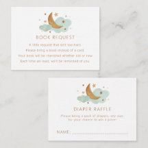 Pedido de Lua e Cartaz do Livro de Estrelas/Cartão