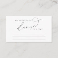 Pedido de Música de Casamento em Letra Elegante Mi