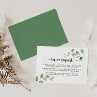 Pedido de Receita de Casamento com Eucalipto Green