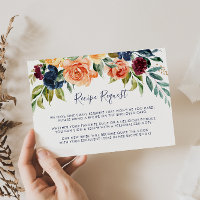 Pedido de Receita de Casamento Floral Elegante Mul