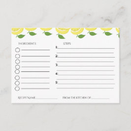 Cartão De Informações Pedido de receita de chá de noiva com tema de limã