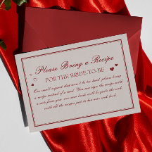 Pedido de Receita de Chá de Noiva Vintage para o D