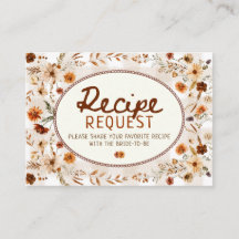 Pedido de receita floral boho outonal