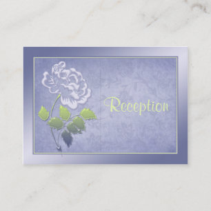 Cartão De Informações Peony de Lavanda de Enfumaçado com placa de gabin