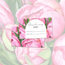 Peony floral - adivinhe quantos beijos jogo de cas