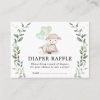 Pequena Fralda de Lâmpada Elegante Raffle Baby She
