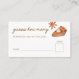 Cartão De Informações Pequeno Chá de fraldas De Pizza Cutil Adivinha Qua