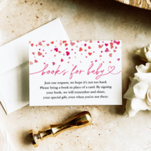 Cartão De Informações Pequeno Chá de fraldas de Querida, Livros para Beb